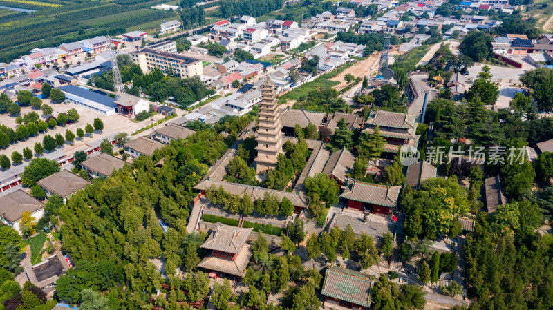 山西永济普救寺航拍