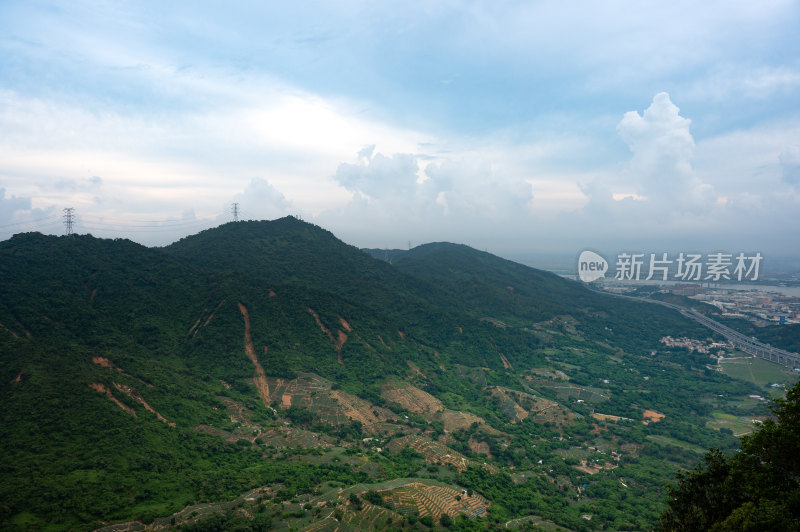 中山神湾丫髻山山顶风光