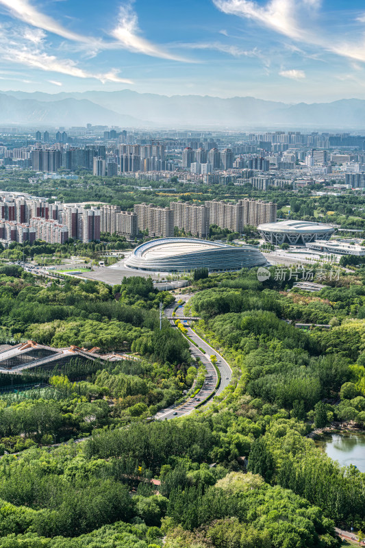 国家速滑馆冰丝带城市建筑