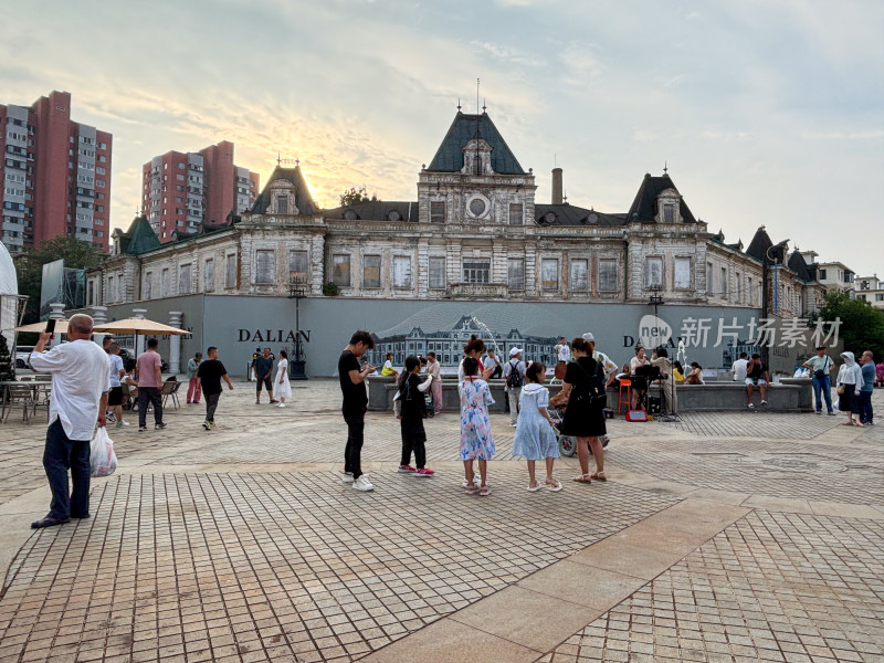 辽宁大连俄罗斯风情街街景