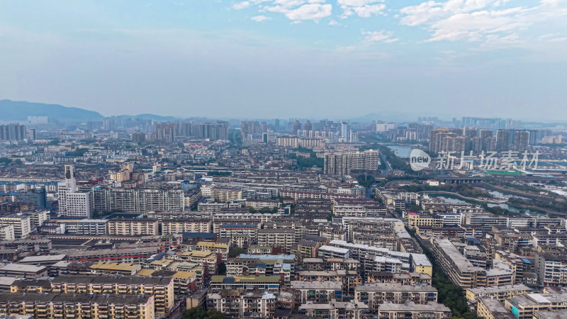 城市建筑鸟瞰全景