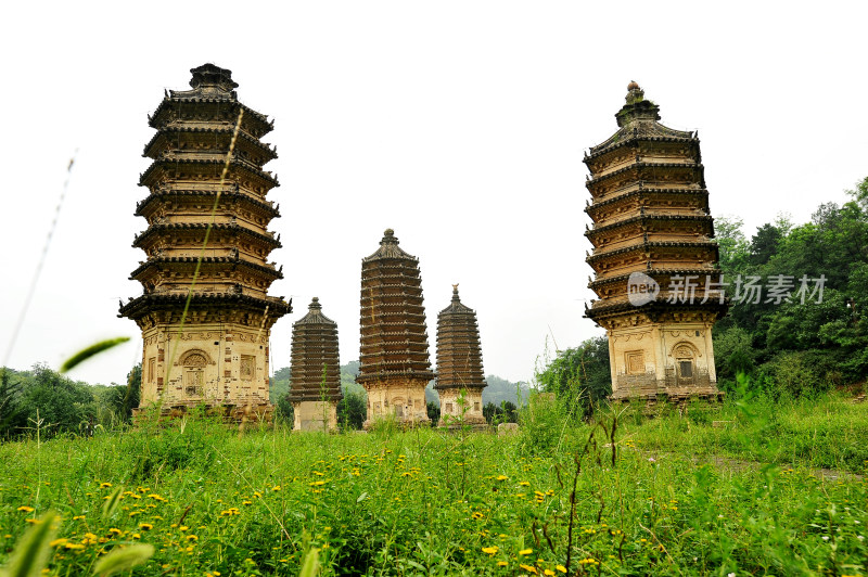 古风建筑北京昌平银山塔林北京旅游