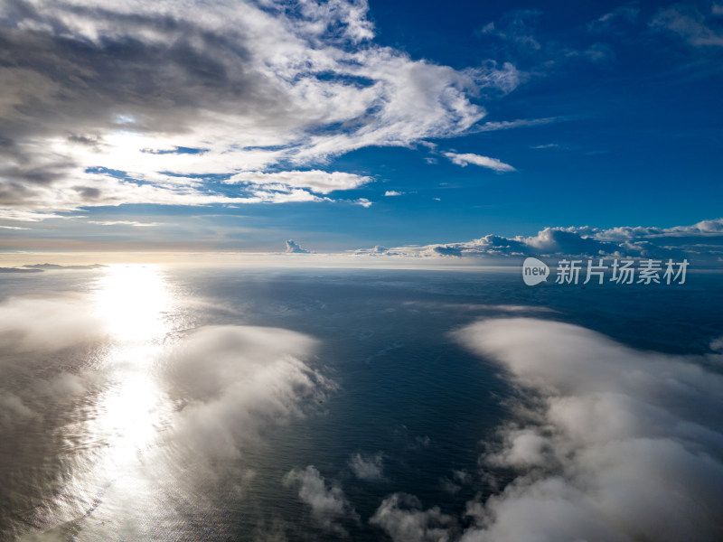 唯美自然风光海岛云海航拍南澳岛