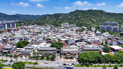 福建厦门曾厝垵旅游景区航拍