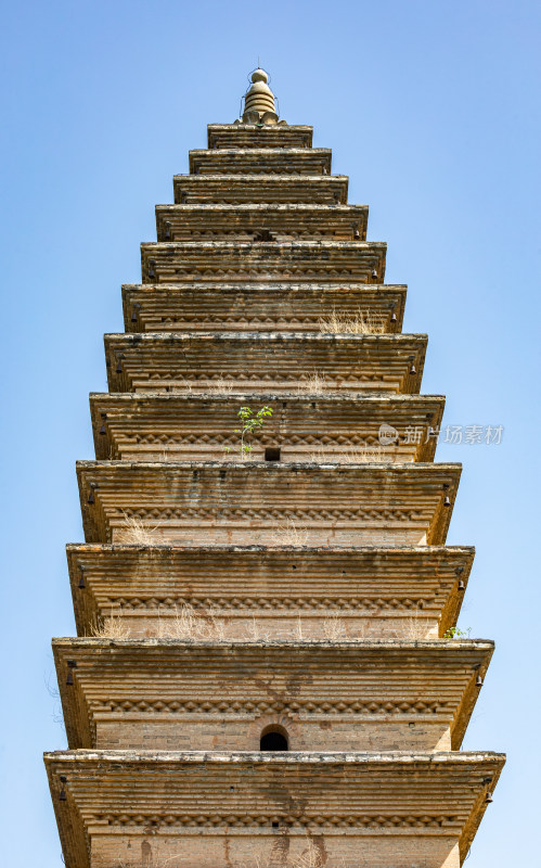 河南三门峡陕州公园宝轮寺塔建筑景观