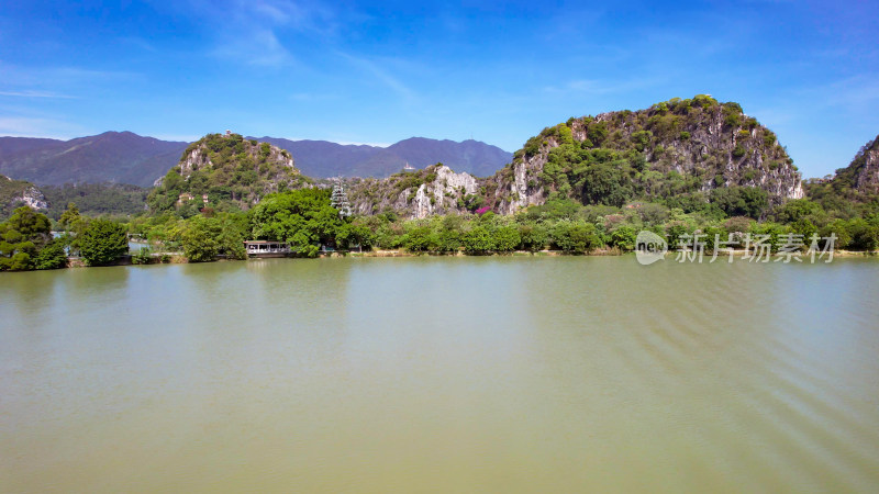 广东肇庆七星山5A景区星湖航拍