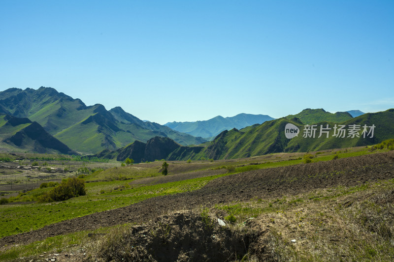 美丽的祁连山草原风光