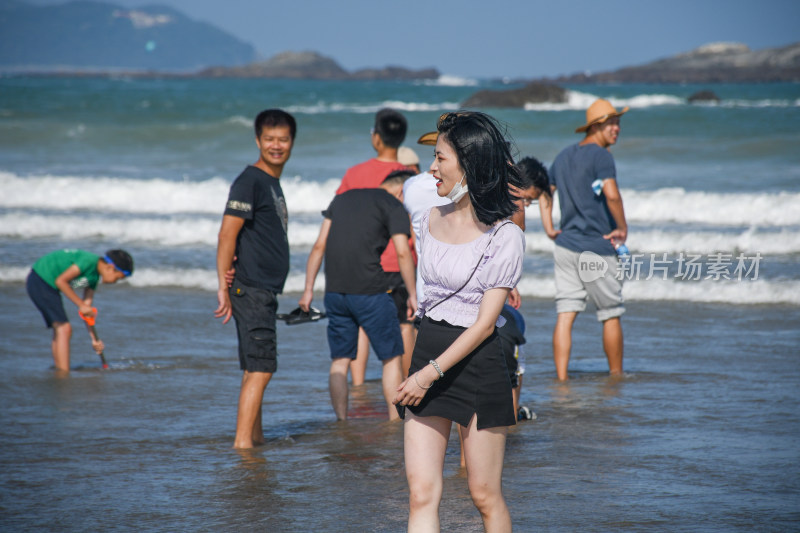 平潭海边漫步场景