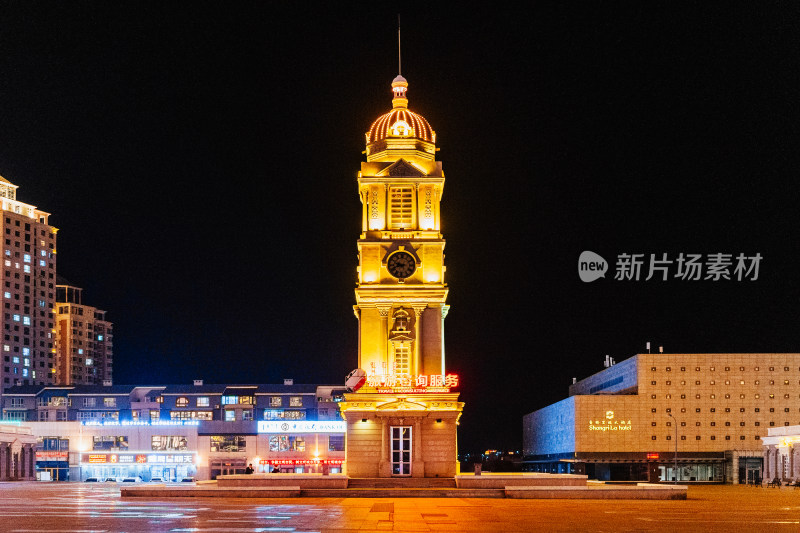 满洲里城市夜景