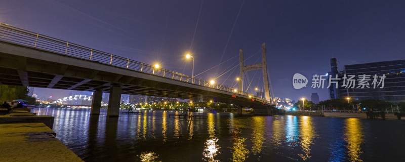 天津海河刘庄桥夜景