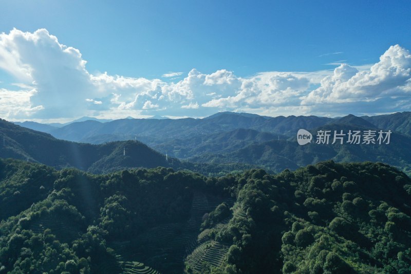 山脉山峰山峦美丽乡村