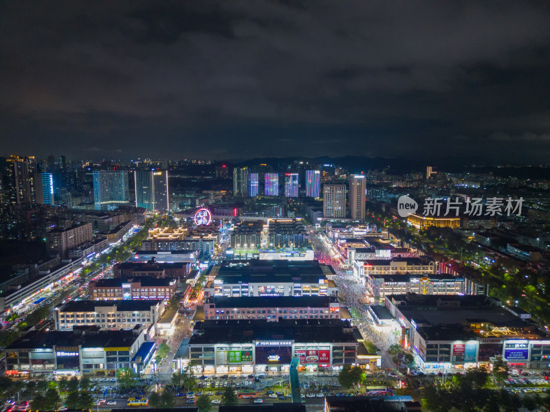 广东深圳龙华大浪商业中心夜景