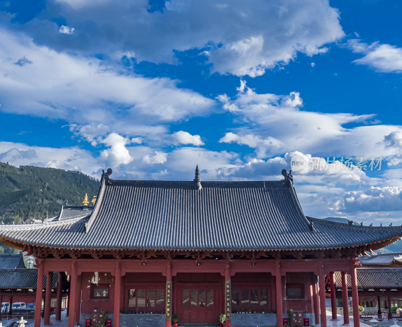 山西五台山普寿寺风景