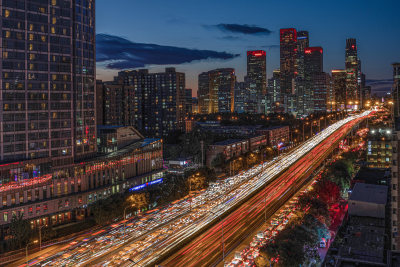 北京城市夜景