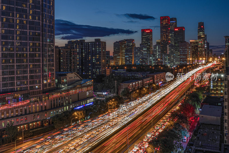 北京城市夜景