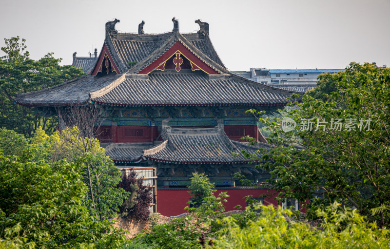 河南开封清明上河园七盛角通津门建筑景观