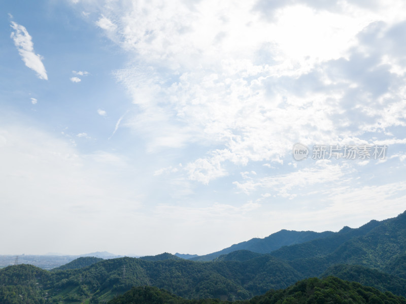 航拍西湖名胜风景区西湖群山