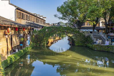 绍兴安昌古镇江南水乡风景