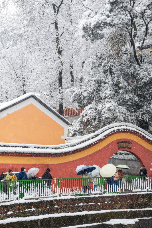 湖南大学雪景