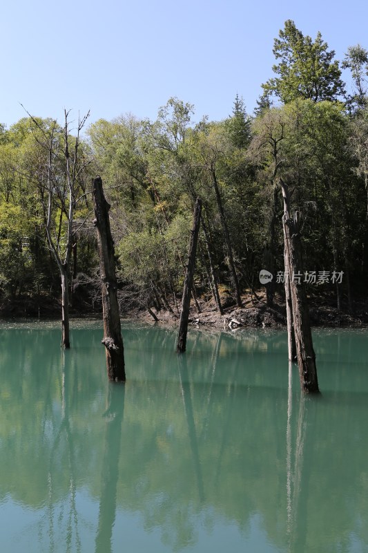 四川阿坝州茂县叠溪镇松坪沟景区风景