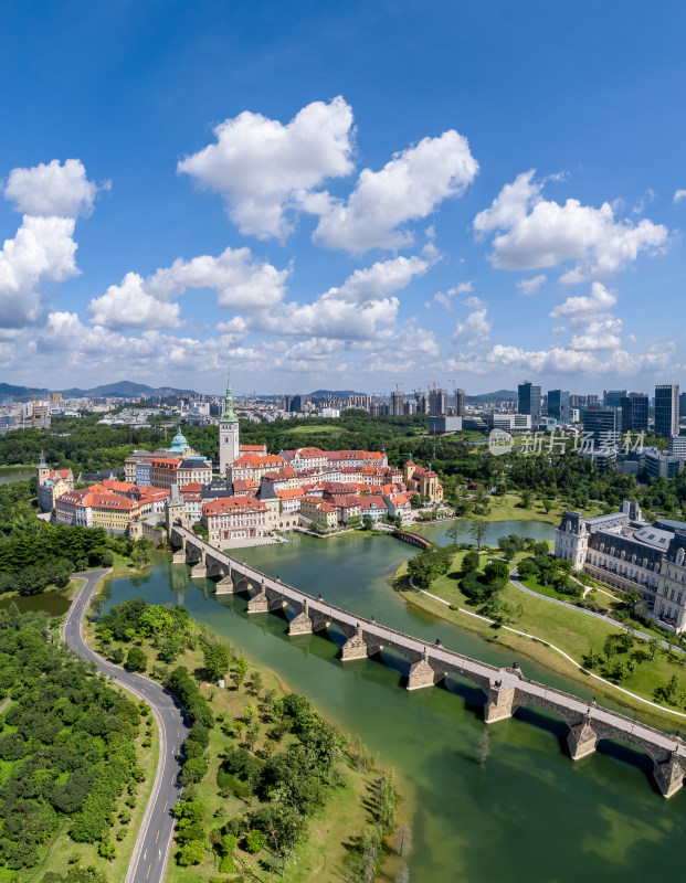 东莞松山湖景区航拍