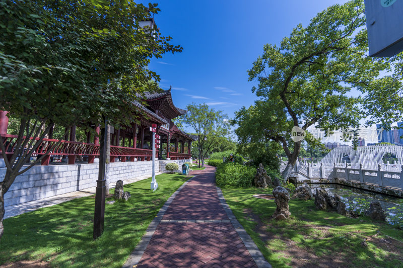 武汉武昌区紫阳公园风景