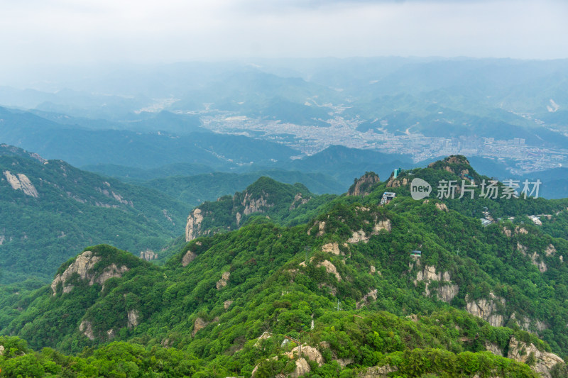 河南洛阳市栾川县5A景区老君山十里画廊景观