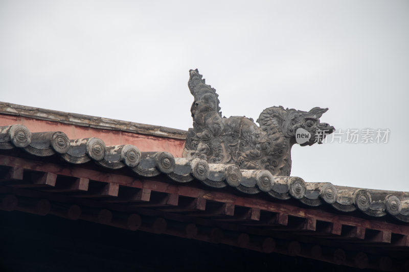 山西大同善化寺屋顶装饰