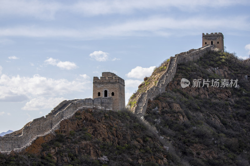 中国长城建筑风光宣传片日出日落光影细节