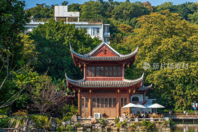 福州黎明湖公园景色