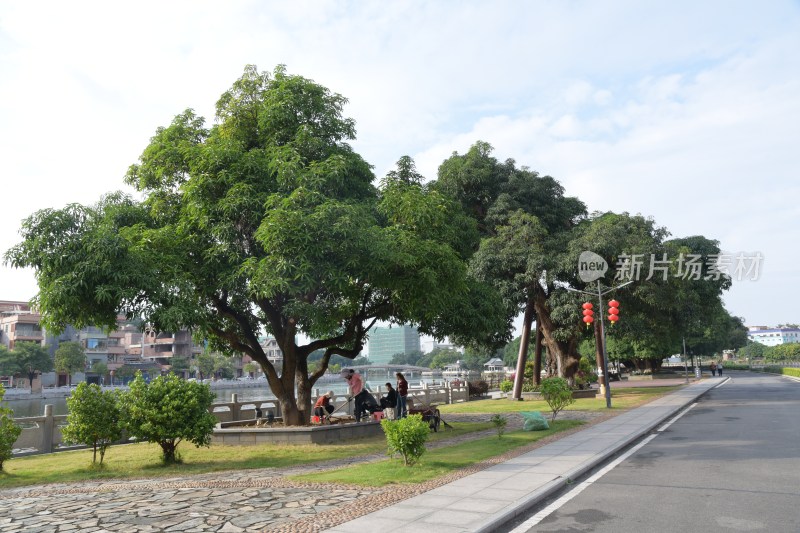 广东东莞：横丽湖沿湖风光