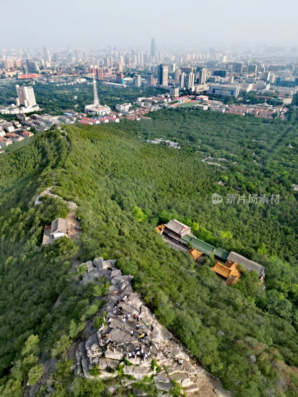 济南千佛山航拍美景