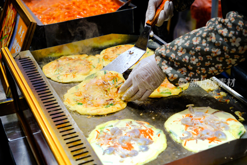 延吉水上市场海鲜泡菜饼