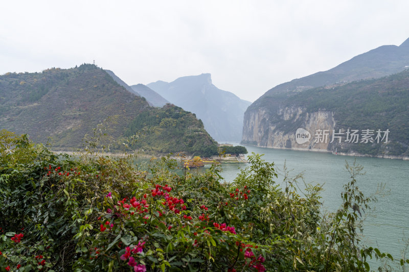 长江三峡重庆奉节瞿塘峡山水风光