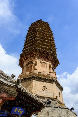 河北蔚县蔚州古城南安寺辽代塔