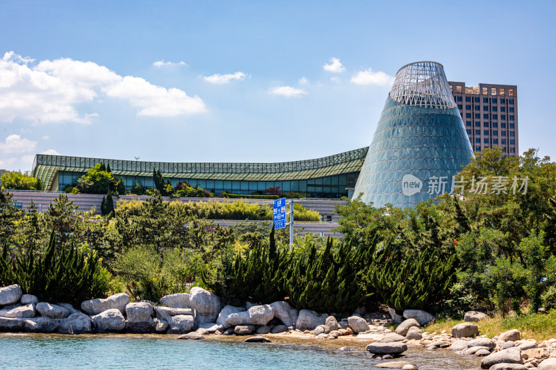 山东威海海滨风光建筑景观