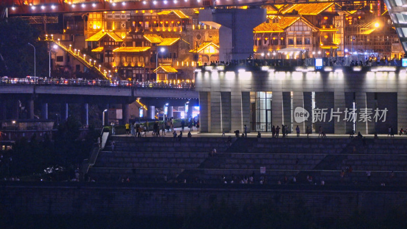 重庆嘉陵江城市夜景