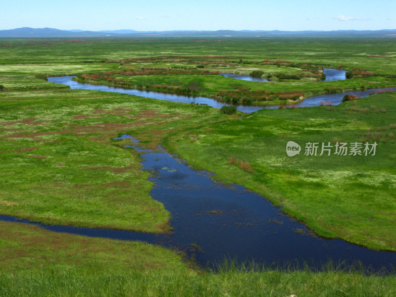 美丽的呼伦贝尔 草原风景 黑山头