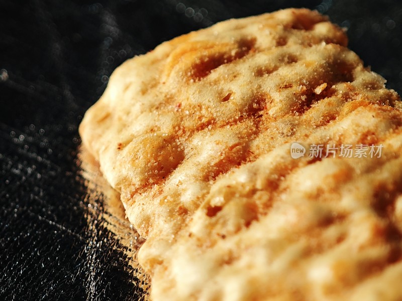 美味的饼干特写