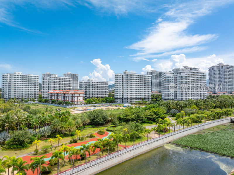 高端住宅小区住宅楼园林景观