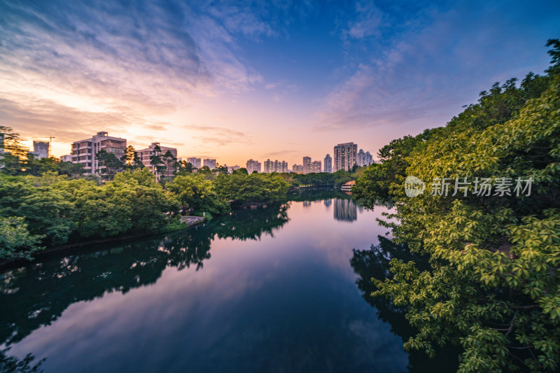 广东省深圳市罗湖区城市天际线城市风光