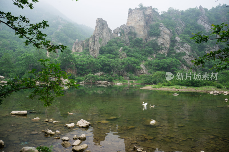 大连庄河北峪山水夏季风光