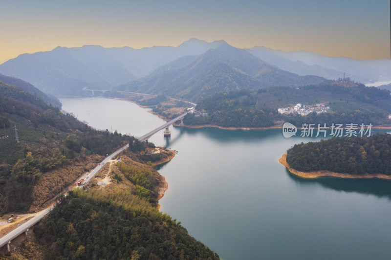 安徽太平湖洞天湾景区航拍风光