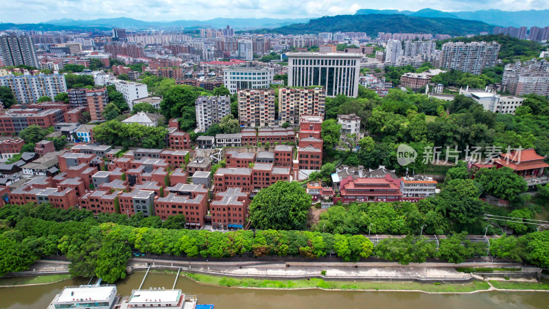 福建福州烟台山公园航拍