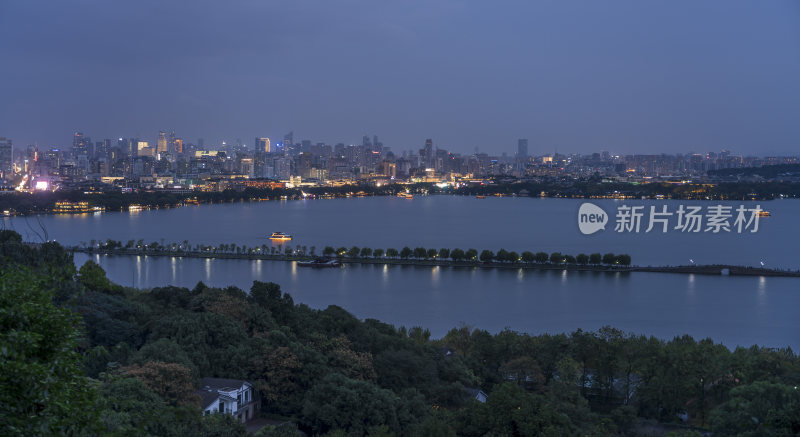 杭州西湖夜景