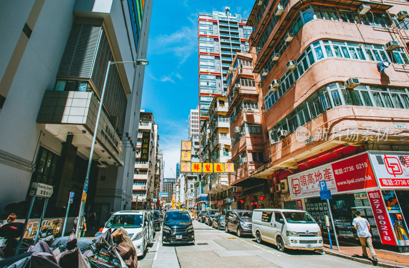 香港九龙城区城市风光