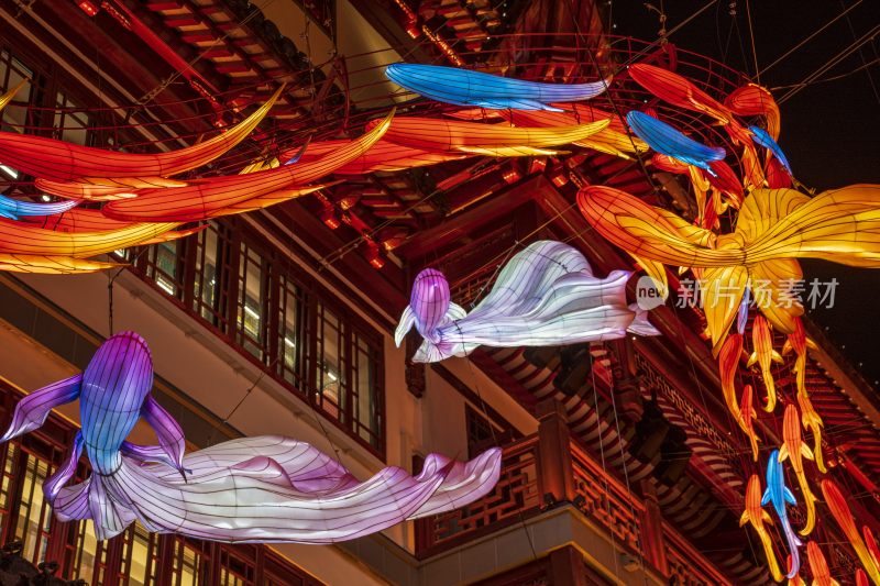 上海豫园新春灯会，一夜鱼龙舞