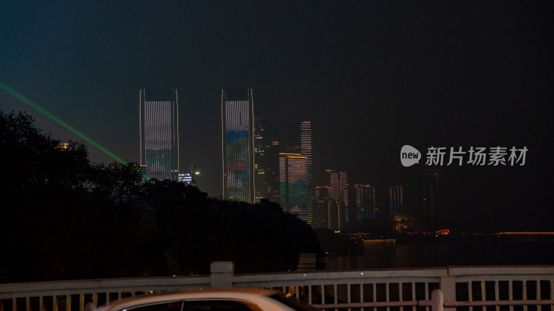 湖南长沙城市夜景灯光摄影图