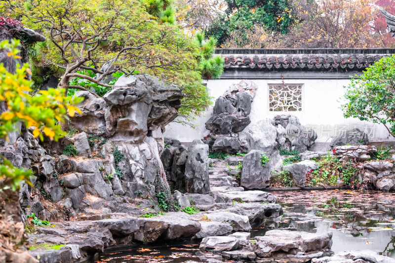 南京钟山风景名胜区明孝陵中的建筑风景