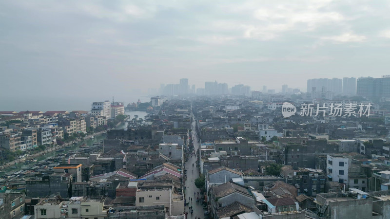 航拍广西北海老城4a景区